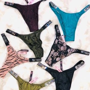 VICTORIAS SECRET BRAZILIAN SHINE STRAP PANTY